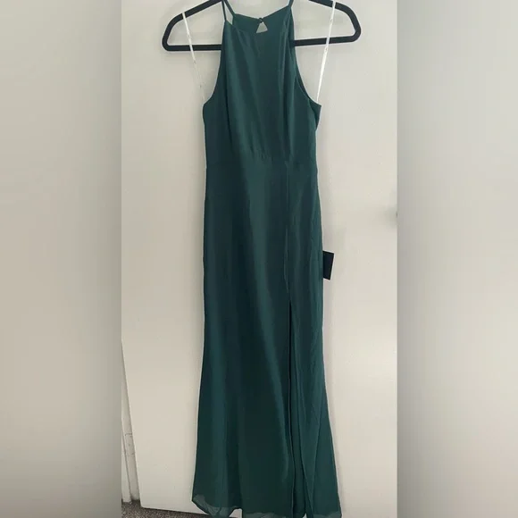 NWT Lulu’s Hunter Green Dress Size XS - Picture 3 of 9